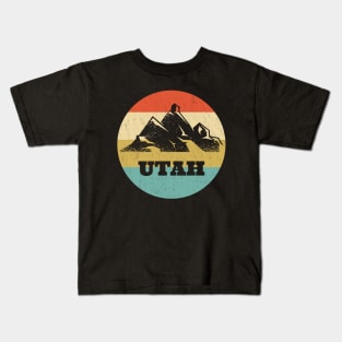 Retro Utah Kids T-Shirt